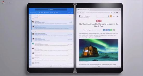 微软首款折叠屏电脑Surface Neo亮相，键盘可吸附支持无线充电