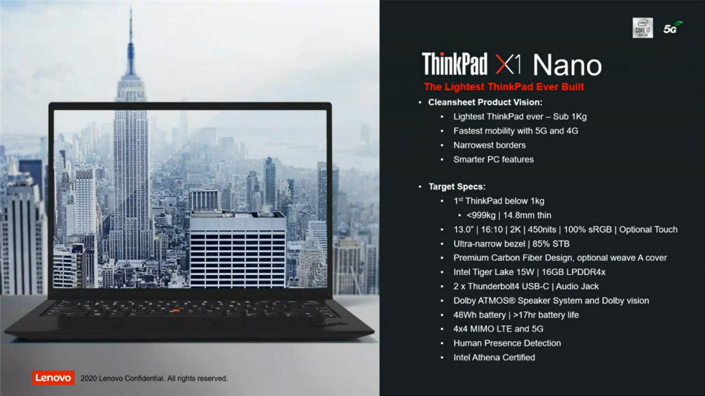 史上最轻ThinkPad X1 Nano曝光