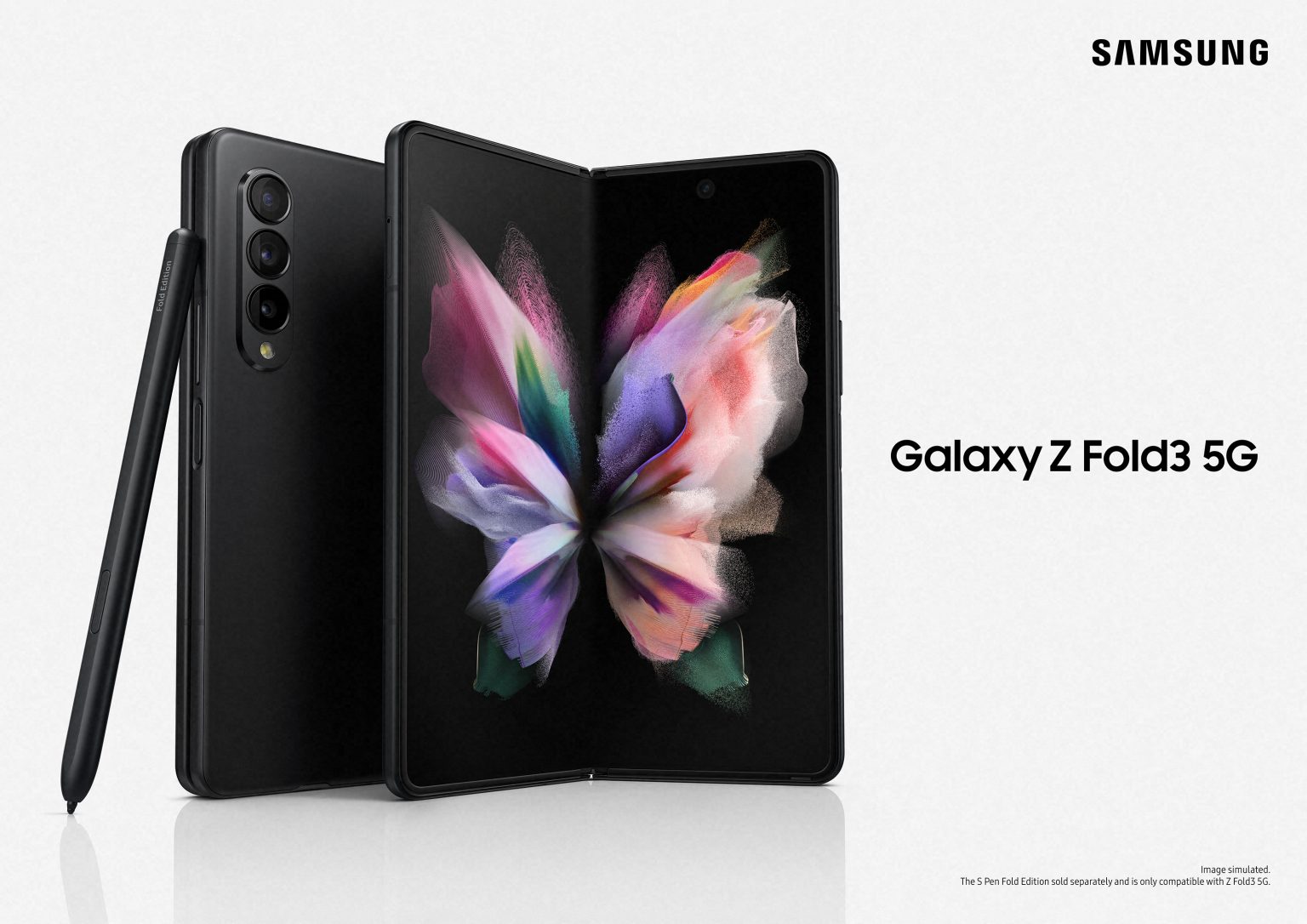 搭载屏下摄像技术 三星Galaxy  Z  Fold3 5G发布