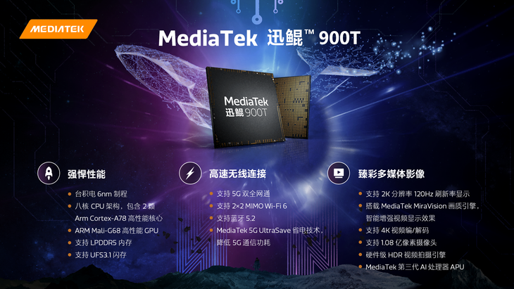 MediaTek发布迅鲲?900T：为移动计算设备市场注入新活力