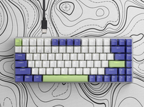 配套驱动全键可编程 V700-8A机甲紫多模式有线无线背光游戏机械键盘上市