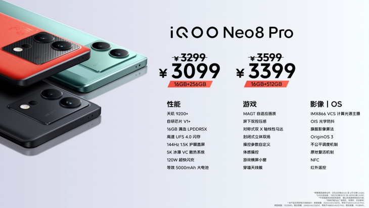 iQOO Neo8系列怎么样，iQOO Neo8系列参数配置价格
