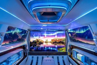奔馳Vision V概念車官圖發布 內飾也太賽博朋克了吧