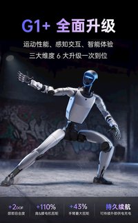 宇树G1+发布：6项升级，脖子能动了