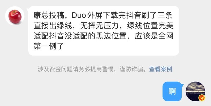外屏也坏了？iPhone Duo曝出全网首例外屏绿线，初代产品成熟度饱受质疑