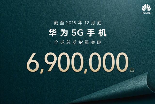 华为官宣：5G手机全球出货量突破690万台