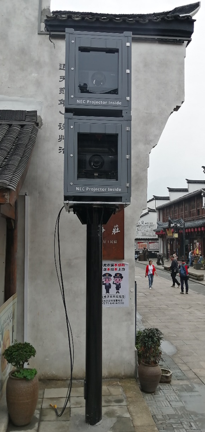 高温热浪来袭，NEC投影机定制箱体让户外投影无惧酷暑！