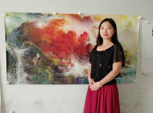 易从网签约画家――艺术界的才女画家余静