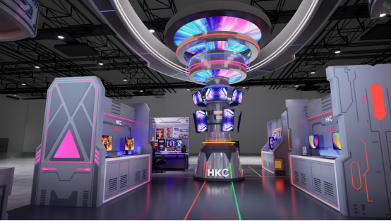 九游娱乐一起游戏一起玩！HKC携全产品线亮相ChinaJoy 2024(图3)