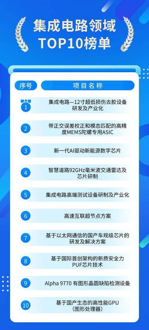 中关村前沿大赛集成电路十强出炉！名单(图1)