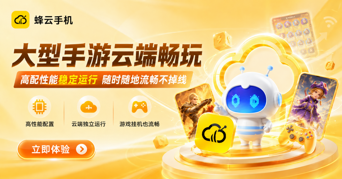 蜂云手机高性能稳定运行