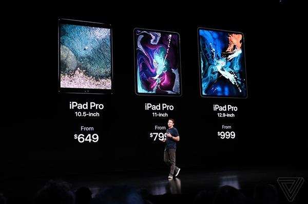 6499元起!全新iPad Pro发布:全面屏+A12X处理器+最强AR设备