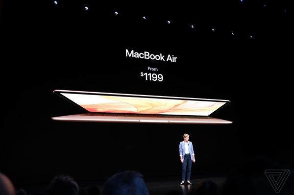 1199美元起!苹果新款MacBook Air来了:视网膜屏+双USB-C接口