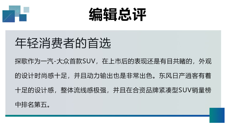 德系日系大比拼 最低仅10万 探歌与逍客入门版如何选
