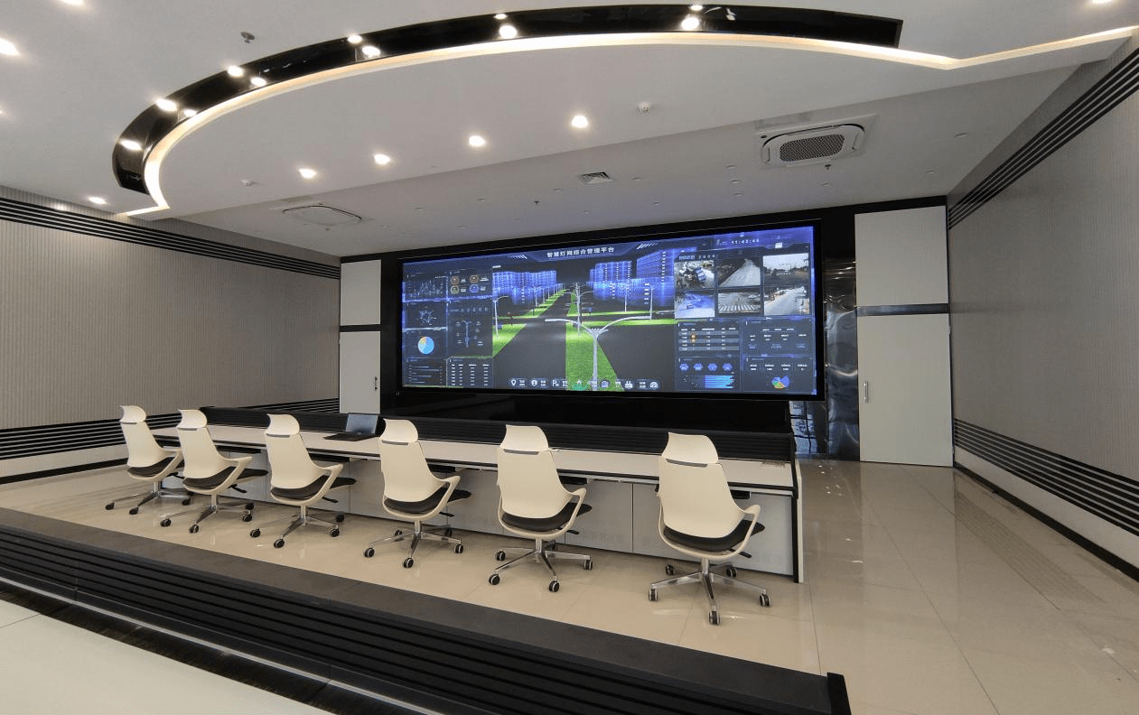 dlbp案例展示:江苏省高邮市智慧灯网指挥中心(7.0m*2.